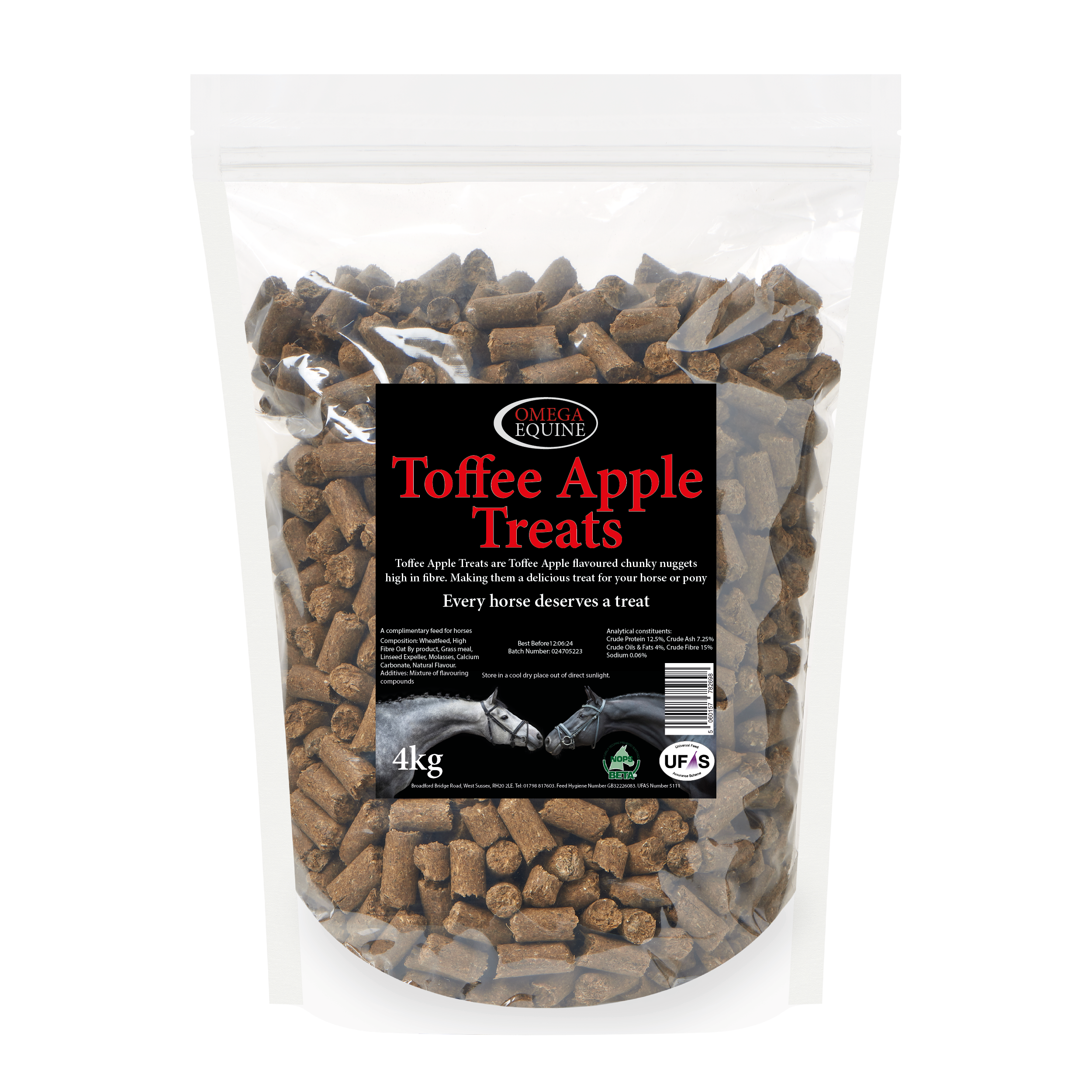 Omega Toffee Apple Treats 4kg